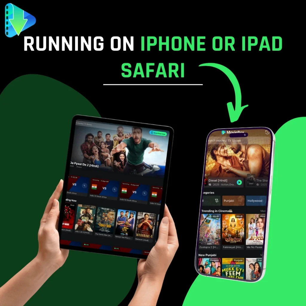 MovieBox Web: Watch Movies & TV Shows Free Online | 2026 5 Running on iPhone or iPad Safari