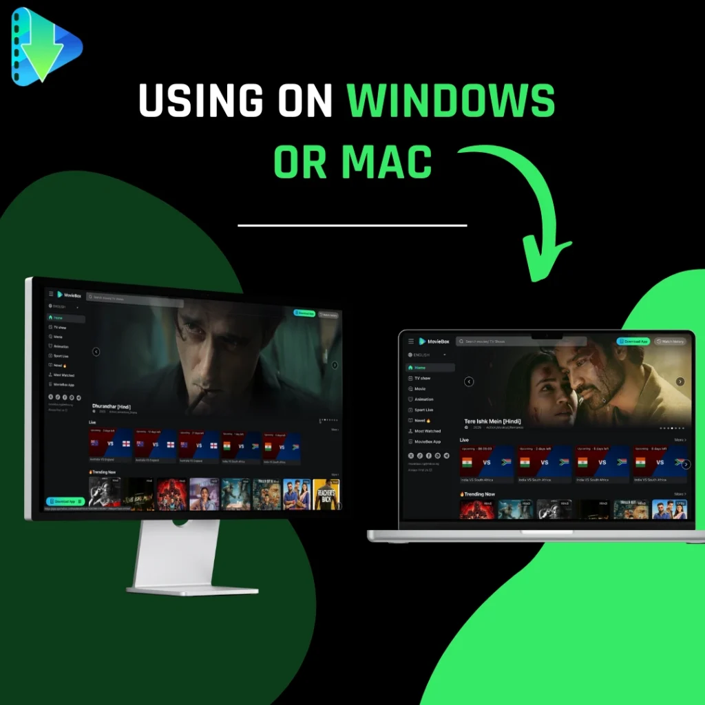 MovieBox Web: Watch Movies & TV Shows Free Online | 2026 6 Using on Windows or Mac