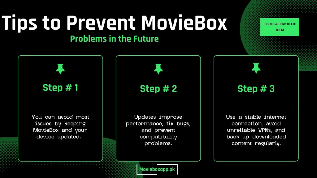 Is Moviebox Not Working? Issues & How to Fix Them 2 Tips to Prevent MovieBox